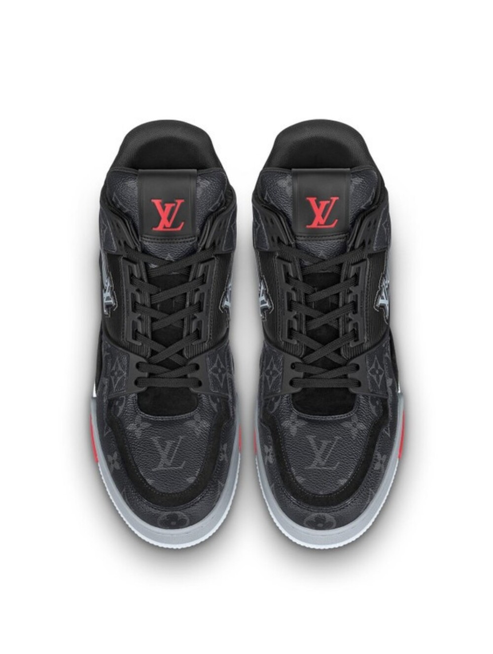 Louis Vuitton LV Trainer Sneaker in Black Monogram - Picture 3 of 5
